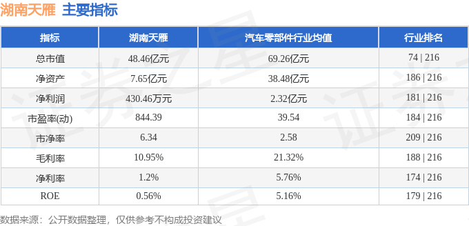 湖南天雁股票行情深度解析，湖南天雁股票行情全面解析